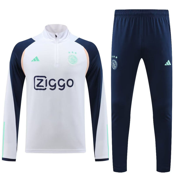 AJAX WHITE HIGH/LOW TRACKSUIT 2023/2024