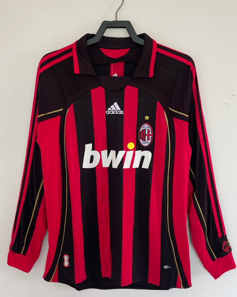 MAILLOT AC MILAN MANCHES LONGUES DOMICILE 2006/2007