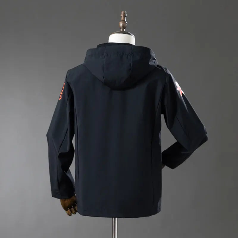 Veste imperméable Brésil noire – détail
