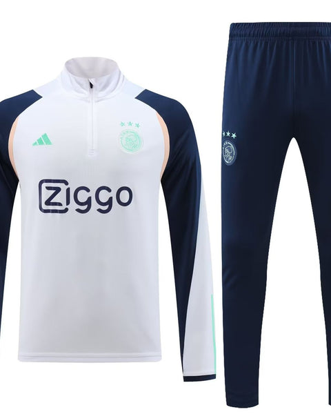 AJAX WHITE HIGH/LOW TRACKSUIT 2023/2024