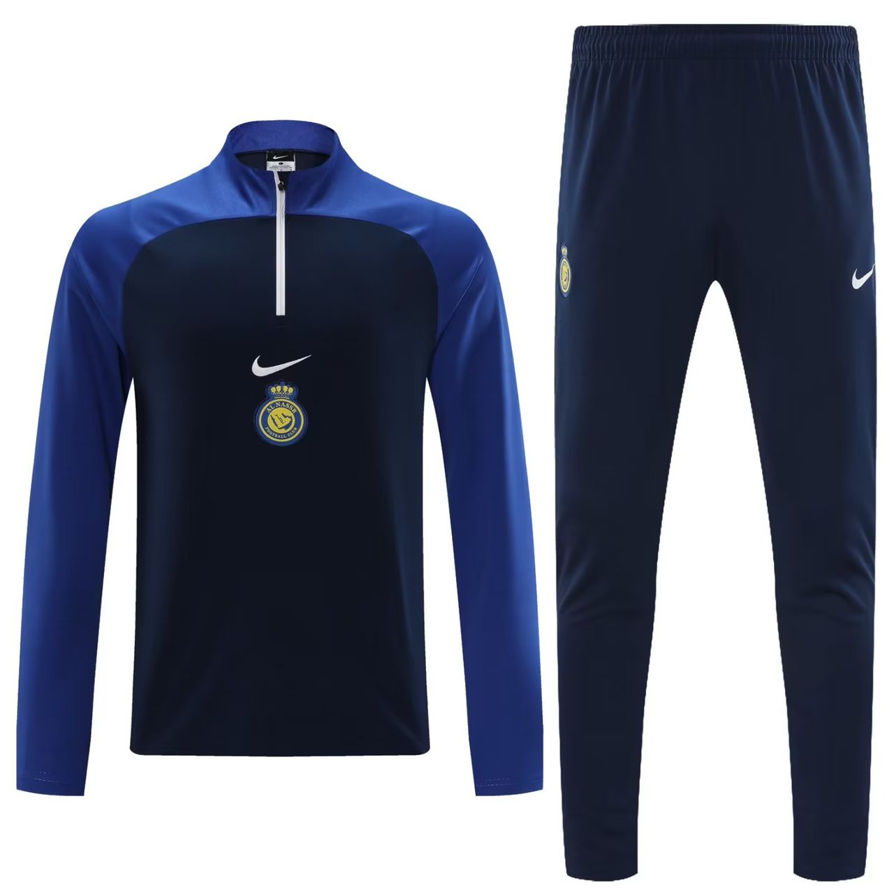 AL NASSR BLUE HIGH LOW TRACKSUIT 2023 2024 Ultimefoot