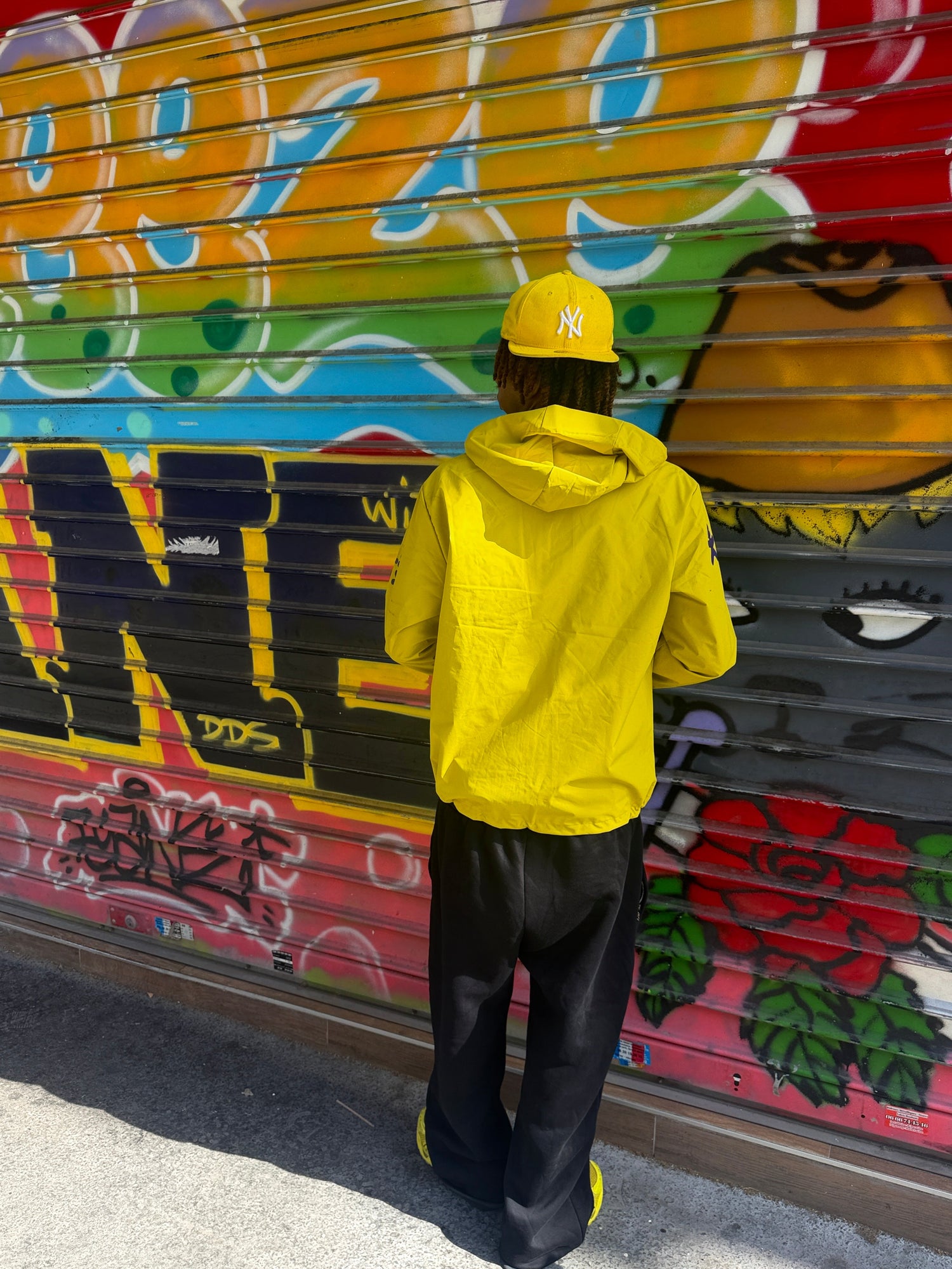 Veste imperméable Brésil jaune canari – portée