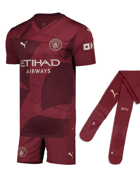 MANCHESTER CITY THIRD CHILDREN'S KIT 2024-2025