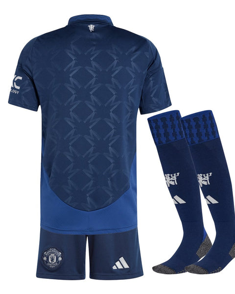 MANCHESTER UNITED AWAY KIDS KIT 2024-2025