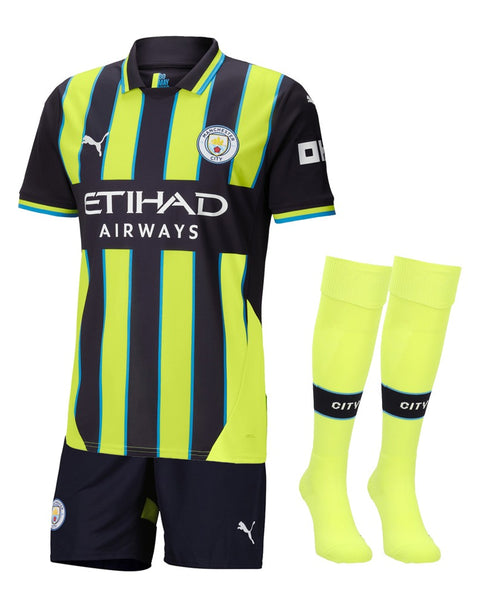 MANCHESTER CITY AWAY KIDS KIT 2024-2025